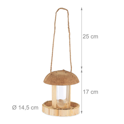 Hanging bird feeder