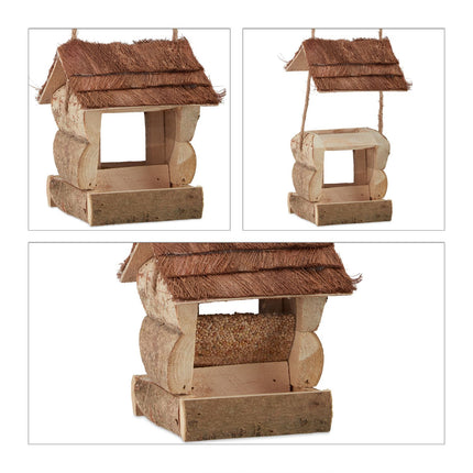 Hanging bird feeder