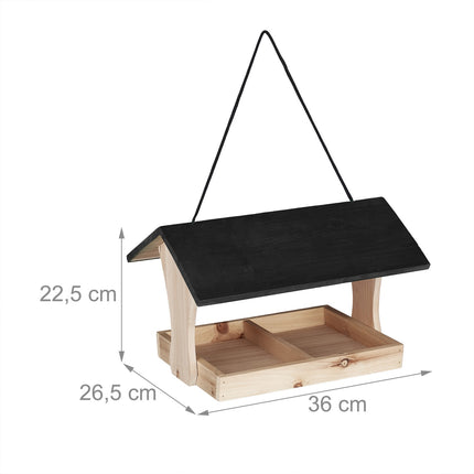 Hanging bird feeder