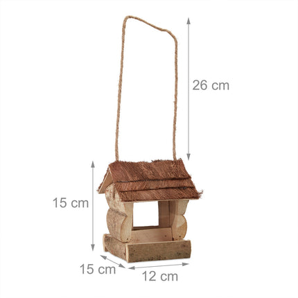 Hanging bird feeder