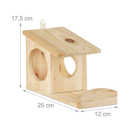 Hanging feeder for squirrels