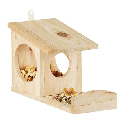 Hanging feeder for squirrels