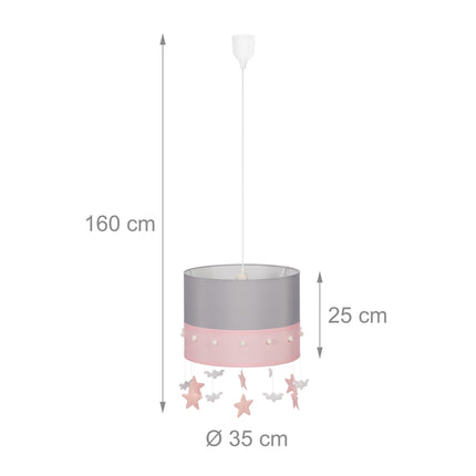 Závěsná lampa do dětského pokoje obloha