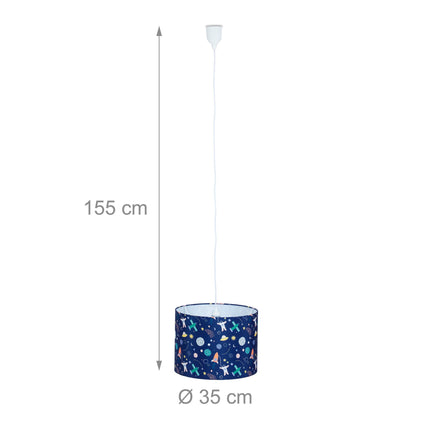 Lampe suspendue pour chambre d'enfant Space