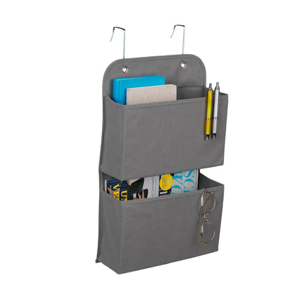 Hanging organizer with 2 compartments