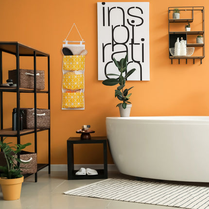 Hanging storage in fabric