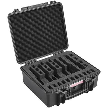 Hard Pistol Case, 6-Handgun, IP67 Waterproof, Lockable