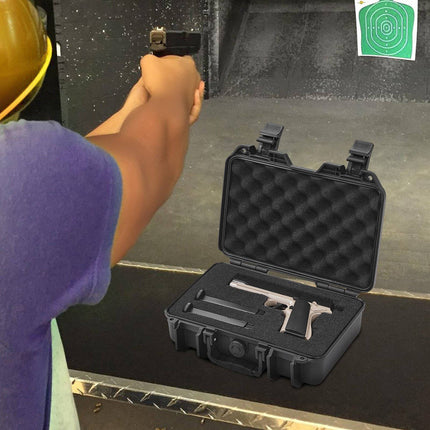 Hard Pistol Case, IP67 Waterproof, Pre-Cut Foam, Lockable