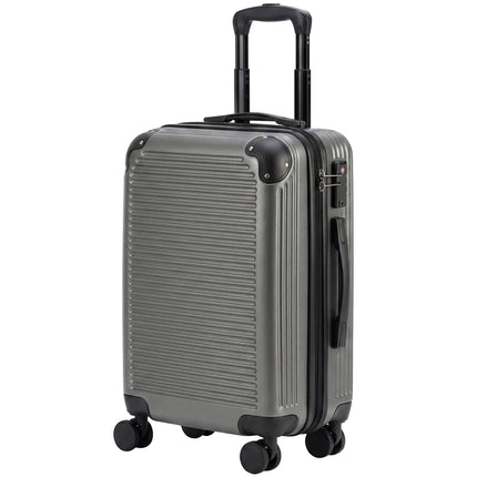 Hard Shell Carry-On Suitcase, 56 cm, Dark Grey, 4 Wheels