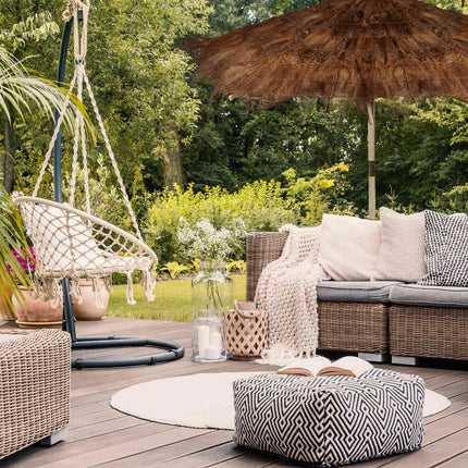 Parasol hawaïen en poils de palmier