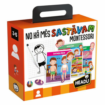 Headu Montessori Educative Game How We Are Made (In Latvian Lang.)