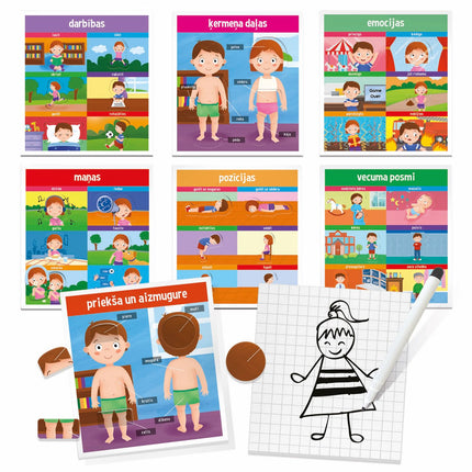 Headu Montessori Educative Game How We Are Made (In Latvian Lang.)