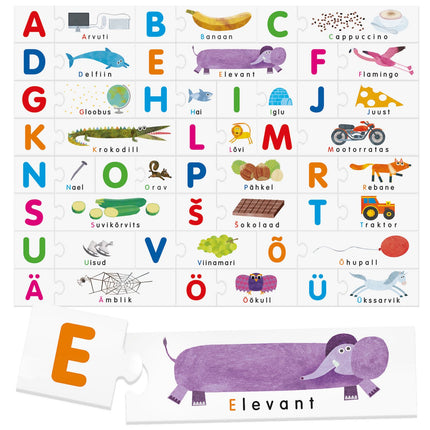 Headu Montessori hmatová abeceda (v estonštině)