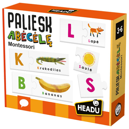Headu Montessori Touch Abc (In Lithuanian Lang.)