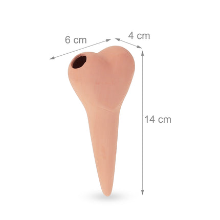 Heart of clay cone - 4 pcs