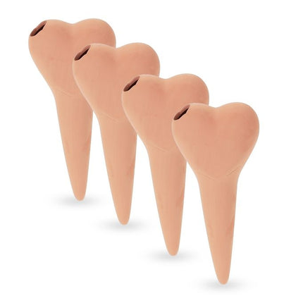 Heart of clay cone - 4 pcs