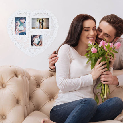 Heart shaped collage frame