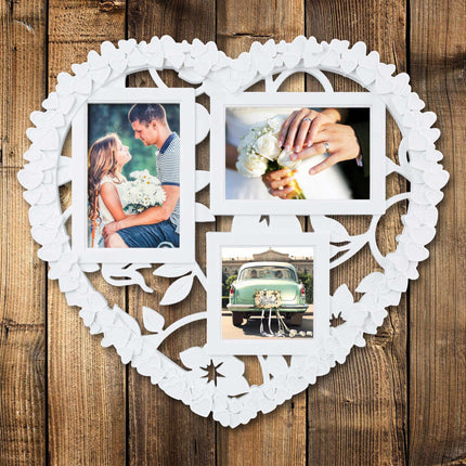 Heart shaped collage frame