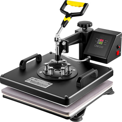 Heat Press Machine 15x15, 5-in-1 Swing Away Kit