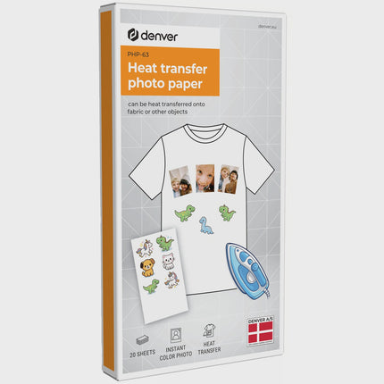 Heat Transfer Photo Paper, 20 Sheets for Printers