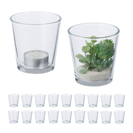 Heat candle glass set of 20 pcs