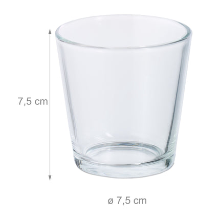 Heat candle glass set of 20 pcs