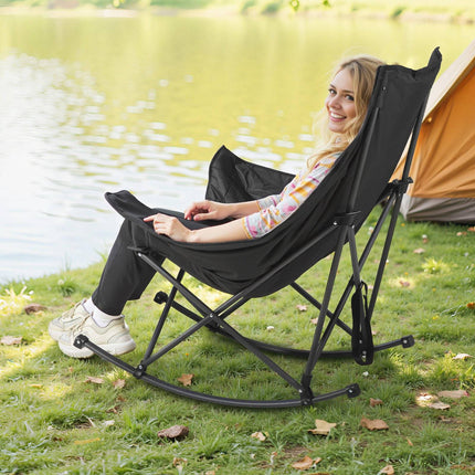 Heated Camping Rocking Chair, 3 Heat Settings, 225 lb