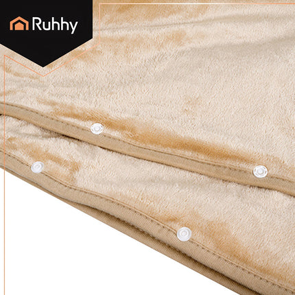 Heated Electric Blanket, USB-Powered, 160x90 cm, Beige