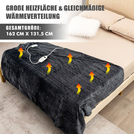 Beheizte Heizdecke, 9 Heizstufen, 9h-Timer