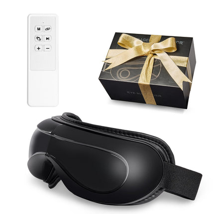 Heated Eye Massager Mask with Remote, 5 Modes, Bluetooth