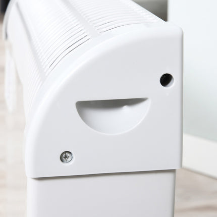 Electric fan heater, 2000W, 3 settings, Timer, White