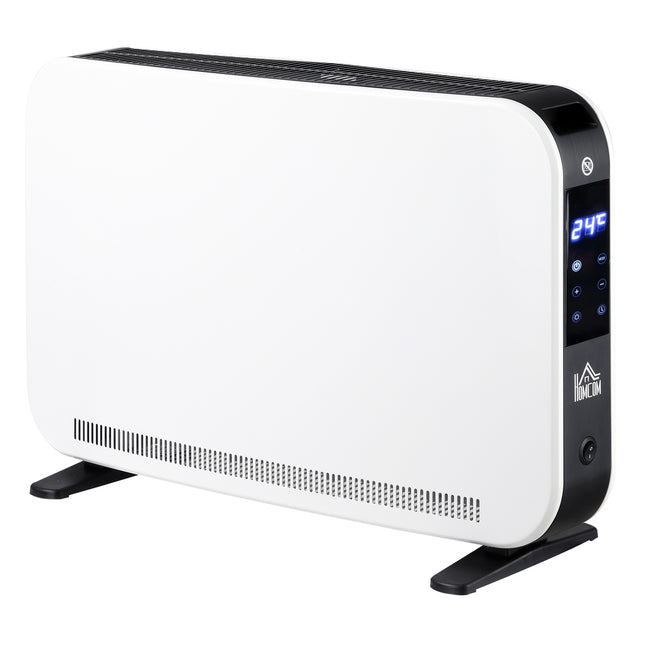 Elektrischer Heizlüfter 2180W, 3 Heizstufen, Timer, weiß