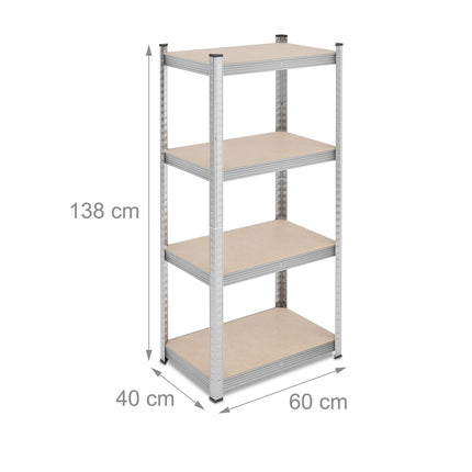 Heavy Duty 4-Level Steel Shelving Unit