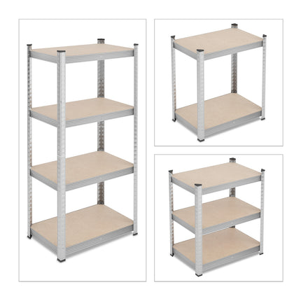 Heavy Duty 4-Level Steel Shelving Unit