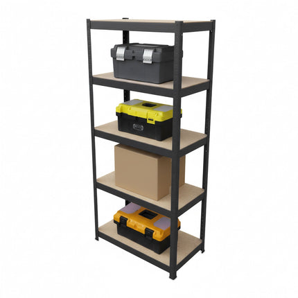 Heavy-Duty Adjustable Shelving Unit, 180x60x30 cm