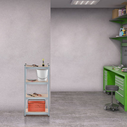 Heavy Duty Galvanised Metal Shelving Unit, Adjustable