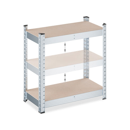 Heavy Duty Galvanised Metal Shelving Unit, Adjustable