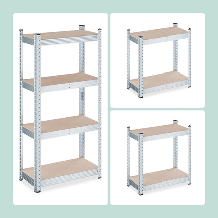 Heavy Duty Galvanised Metal Shelving Unit, Adjustable
