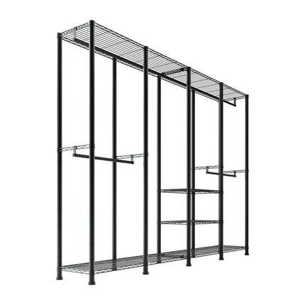 Heavy-Duty Garment Rack, 10 Tiers, 4 Hanging Rods