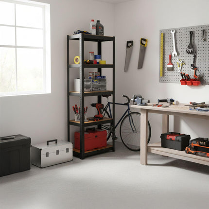 Heavy-Duty Metal Shelving Unit, 500 kg Capacity