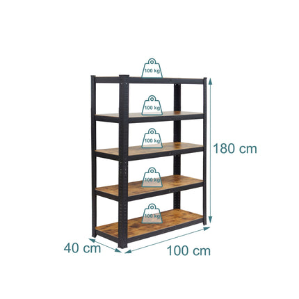 Hochleistungs-Metallregal, 500 kg Tragkraft