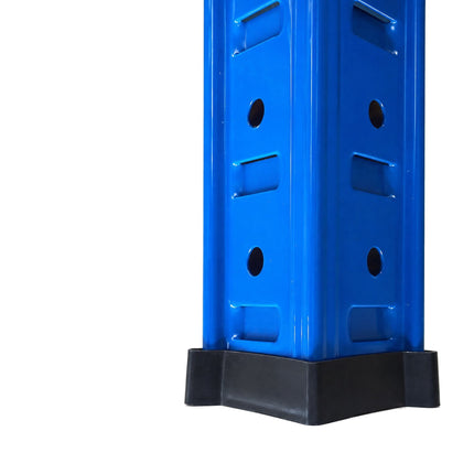 Heavy-Duty Metal Shelving Unit with 5 Adjustable Shelves, 875 kg, Blue-Orange