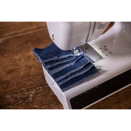Heavy-Duty Sewing Machine, 27 Stitches, Twin Needle