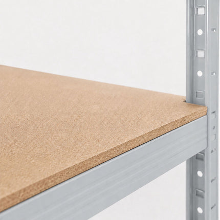 Heavy-Duty Shelving Unit with 5 Adjustable Tiers, 175 kg per Tier, Grey