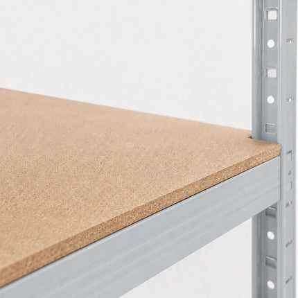 Heavy-Duty Shelving Unit with 5 Adjustable Tiers, 175 kg per Tier, Grey