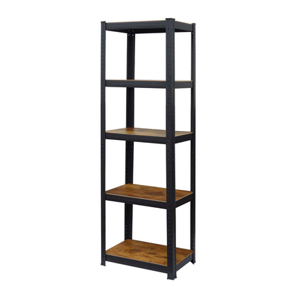 Heavy-Duty Shelving Unit with 5 Shelves, 500 kg, Industrial Style, Black
