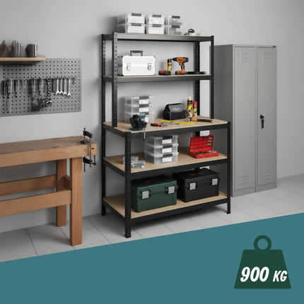 Schwerlastregal mit Werkbank