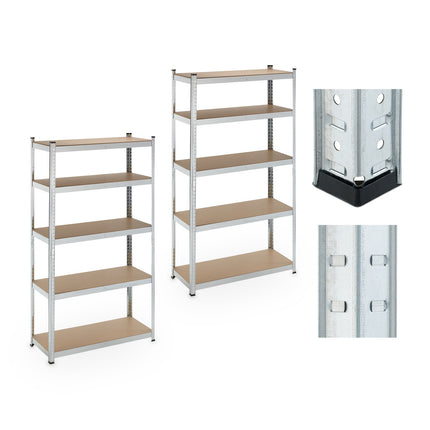 Heavy-Duty Steel Storage Racks, Adjustable Shelves