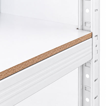 Heavy-Duty Washing Machine Shelf, Low Wide Steel Frame, White, 200 kg per Shelf