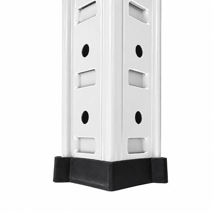 Heavy-Duty Washing Machine Shelf, Narrow Steel Frame, White, 200 kg per Shelf